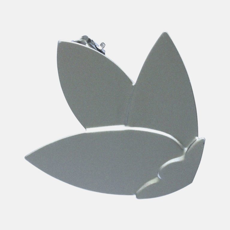 clema-decorativa-flower-argintiu-mat